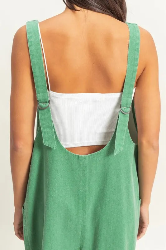 HYFVE V-Neck Pocket Detail Romper Rompers