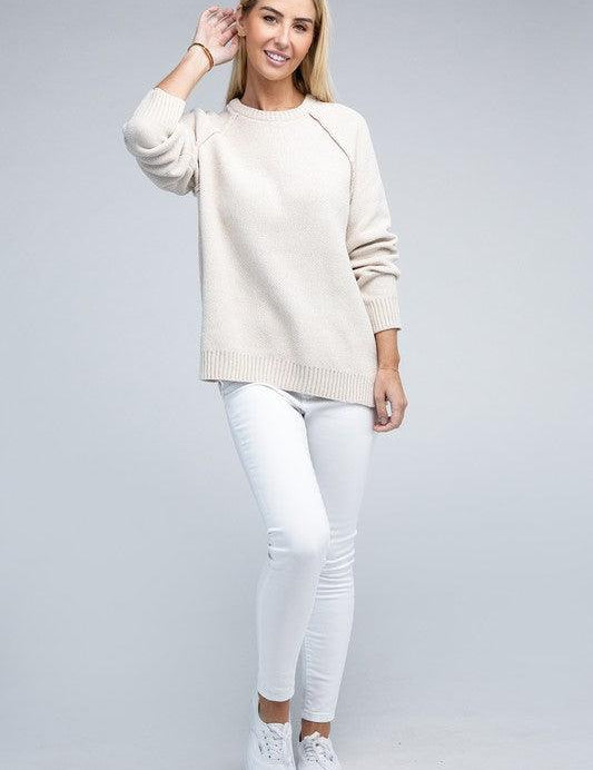 Zenana Chenille Sweater Sweaters