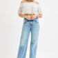 RISEN Full Size Low Rise Ankle Boyfriend Distressed Jeans Plus Size Jeans