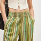 Striped Wide Leg Pants - DAVERRI FASHIONS