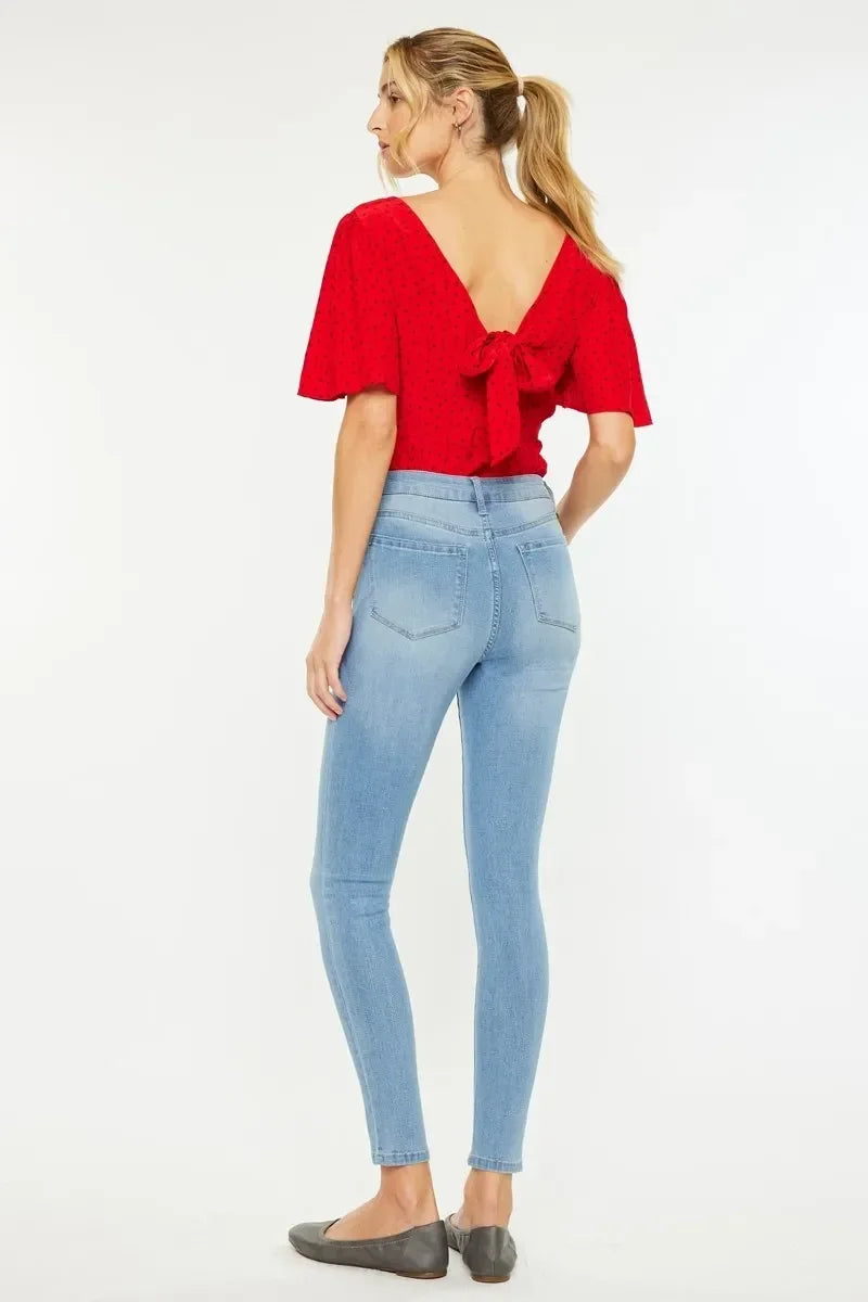 Kancan High Rise Super Skinny Jeans - DAVERRI FASHIONS