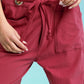 Umgee Drawstring Wide Leg Casual Pants