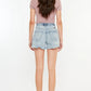 Kancan Distressed High Waist Denim Shorts with Pockets - DAVERRI FASHIONS