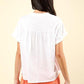 VERY J Nochted Short Sleeve Washed T-Shirt T-Shirts
