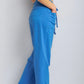 Umgee Drawstring Wide Leg Casual Pants Pants