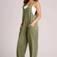 Lovelet Wide Strap Jumpsuit with Pockets - DAVERRI FASHIONS