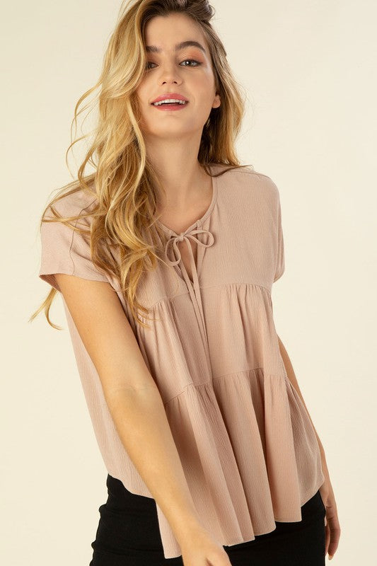 Tiered A Line Blouse Blouses