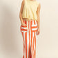HYFVE Tomato/Cream Striped Pocket Detail Maxi Skirt TOMATO CREAM L Maxi Skirts
