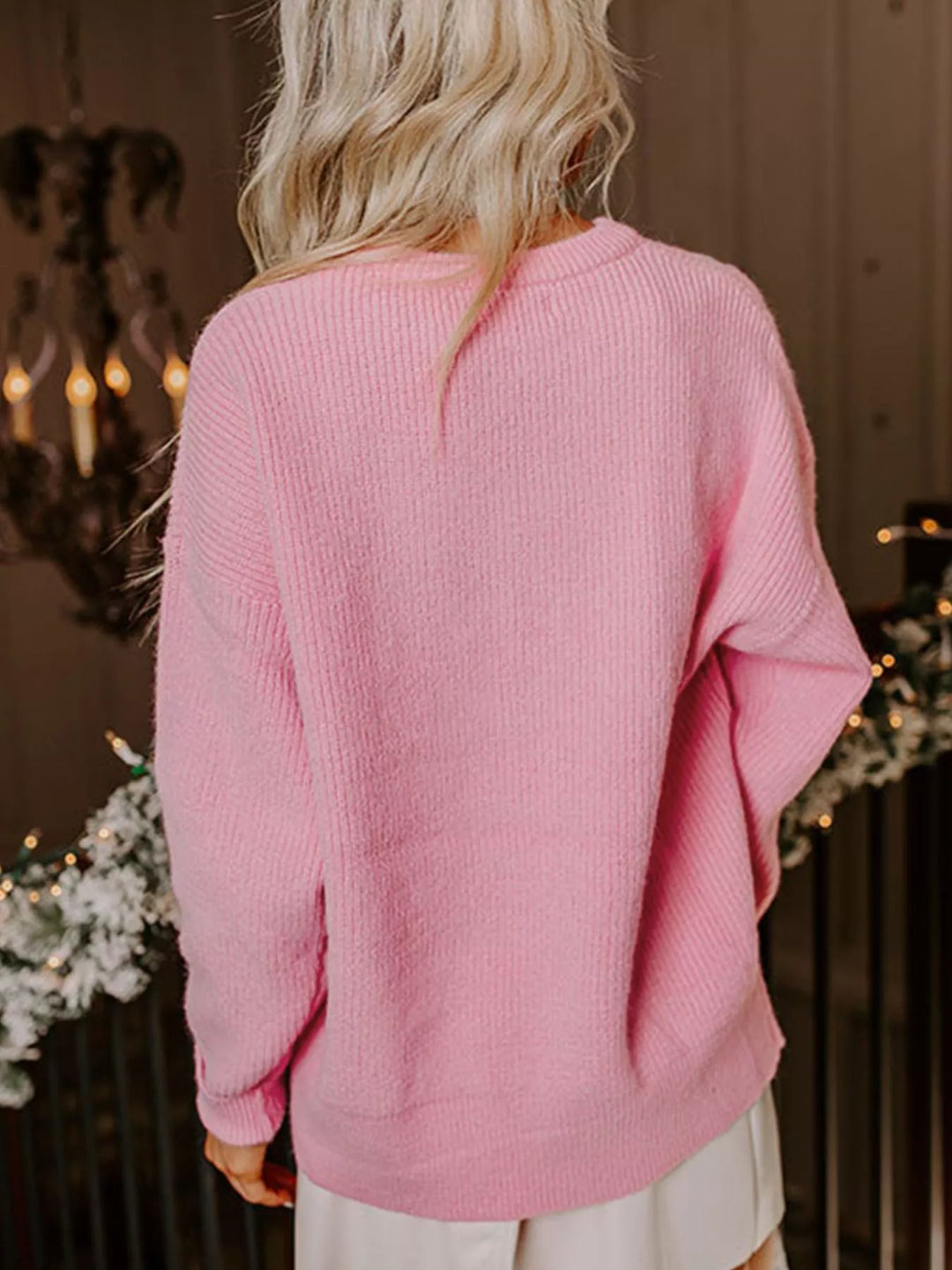 Merry Candy Cane Christmas Crew Neck Sweater | Sweaters Daverri Fashions