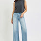 RISEN Full Size Mid Rise Wide Jeans with Front Patch Pockets - DAVERRI FASHIONS