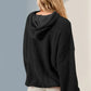 Double Take Full Size Half Zip Long Sleeve Hoodie with Kangaroo Pocket - DAVERRI FASHIONS