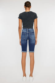 Kancan Full Size Cat's Whiskers Button Fly Denim Shorts | Daverri Fashions