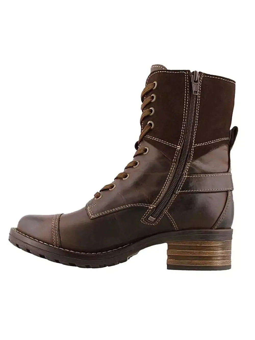 Lace-Up Block Heel Boots | Boots Daverri Fashions
