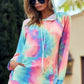 BiBi Tie Dye French Terry Hoodie with Kangaroo Pocket - DAVERRI FASHIONS