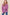 BiBi Openwork Long Sleeve Knit Top Berry Sweaters