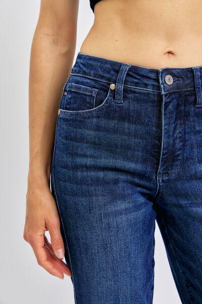 Judy Blue Full Size Tummy Control Straight Jeans - DAVERRI FASHIONS