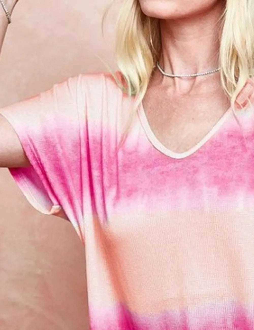 BiBi Tiedye Printed Hacci Knit Top | Tops Daverri Fashions