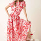 Mittoshop Tropical Print Top and Skirt Set Outfit Sets