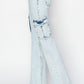 RISEN Full Size High Rise Cargo Flare Jeans Cargo Jeans
