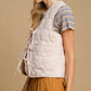 Umgee Heart Quilted Tie-Front Vest Vests