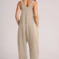 Lovelet V-Neck Wide Strap Overalls - DAVERRI FASHIONS