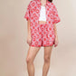 VERY J Tropical Printed Shirt Top and Shorts Set Shorts Sets