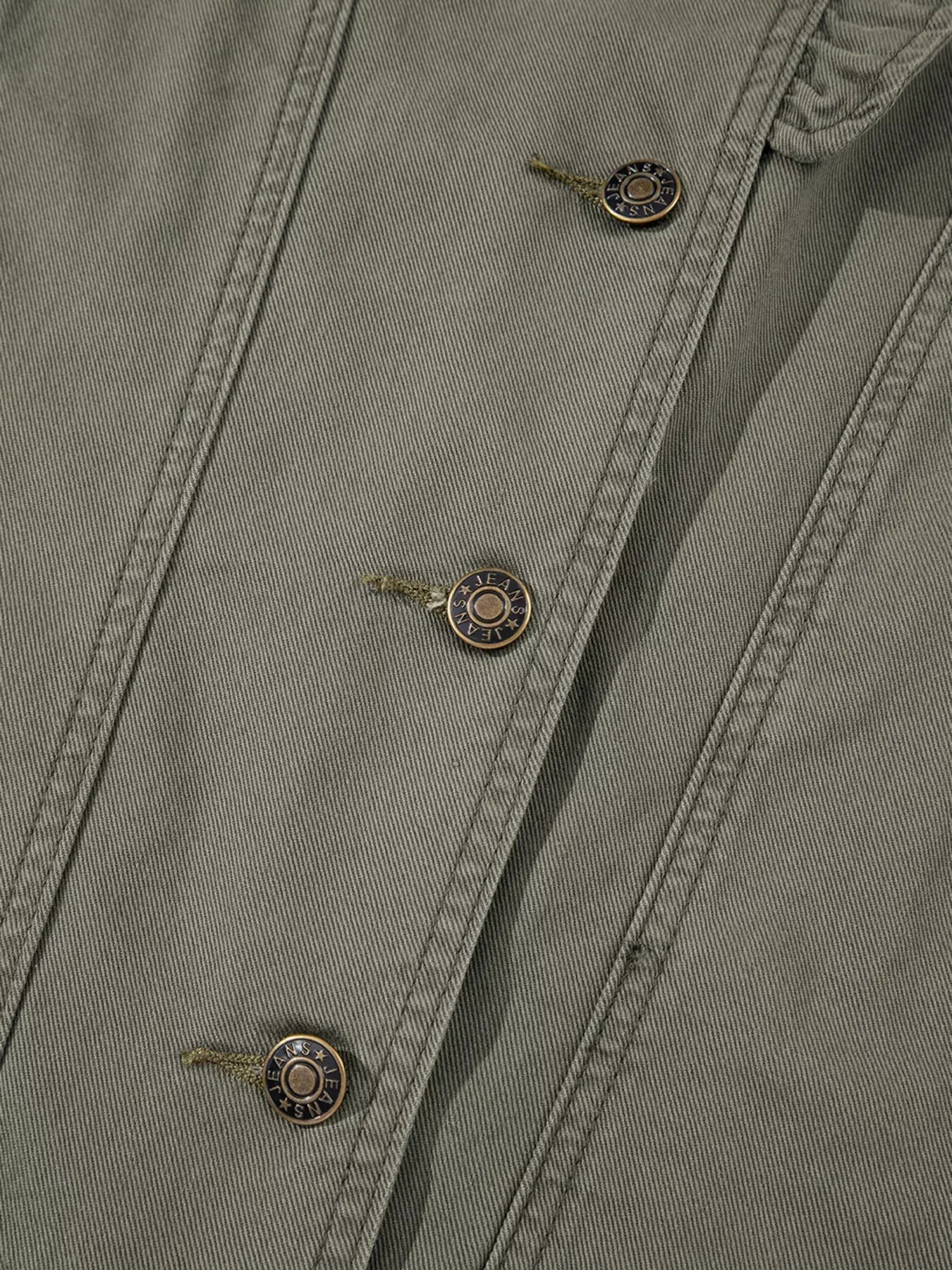 Ruffled Patchwork Denim Jacket Vest - DAVERRI FASHIONS