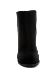 Veyara Lycra Block Heel Ankle Boots | Boots Daverri Fashions