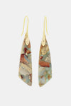 Handmade Natural Stone Dangle Earrings - DAVERRI FASHIONS