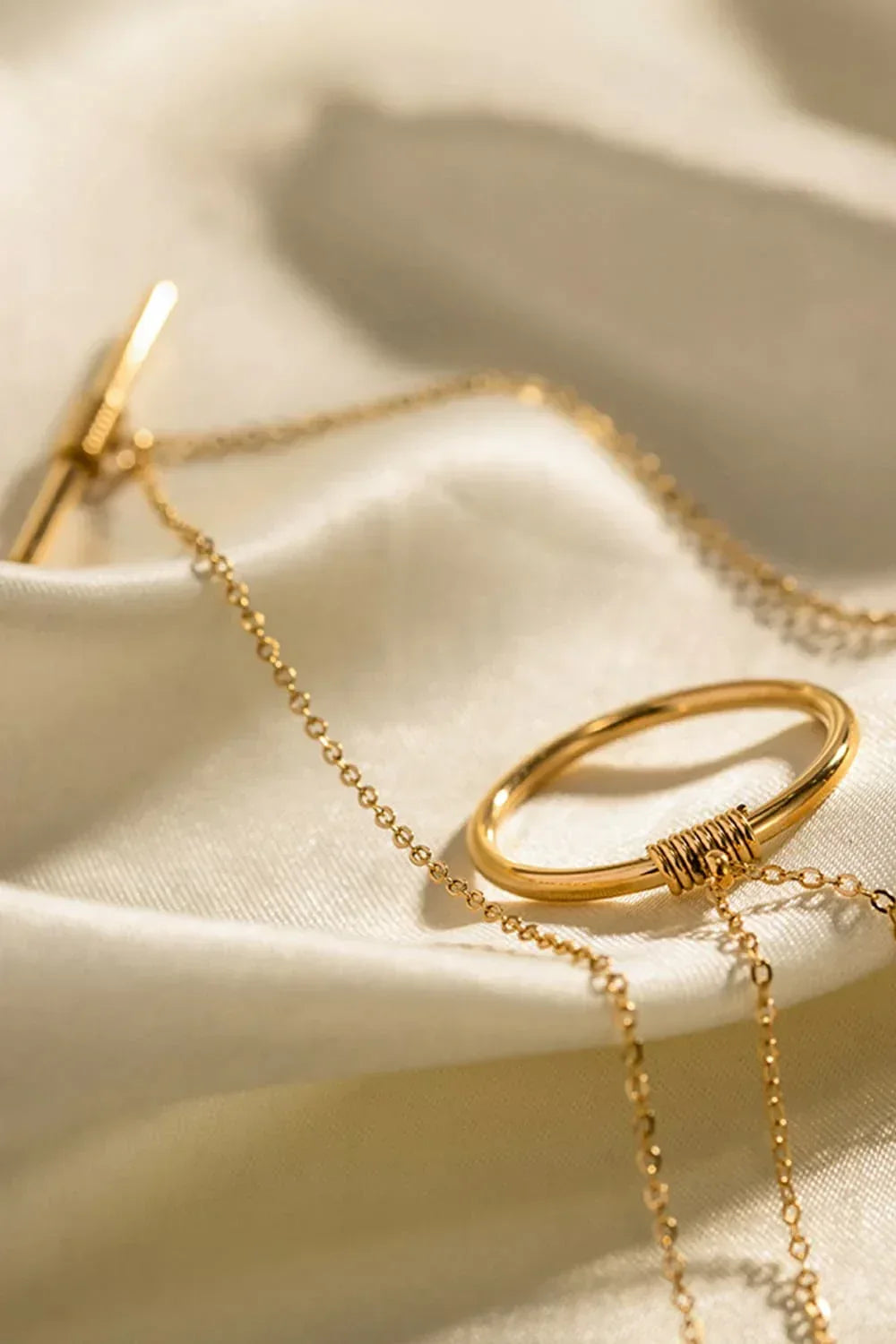 Double-Layered Stainless Steel Necklace - DAVERRI FASHIONS