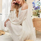 ADORA Cold Shoulder Balloon Sleeve Mini Dress Mini Dresses