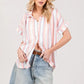 SAGE+FIG Multi Stripe Button Down Short Sleeve Shirt
