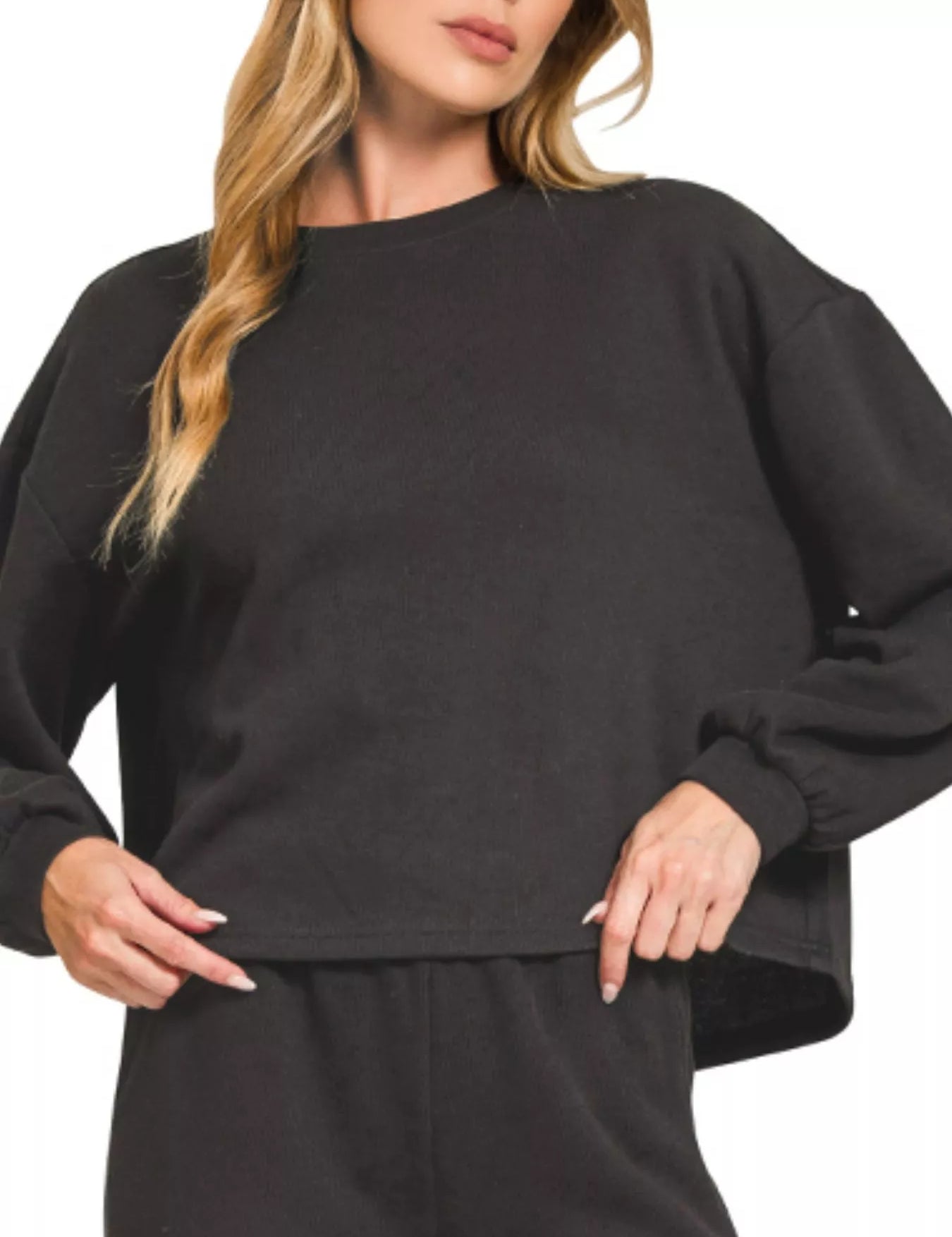 Zenana French Rib Pullover and Pants Set | Loungewear Sets Daverri Fashions