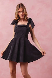SO ME Fit and Flare Washed Gameday Dress | Daverri Fashions