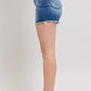 Judy Blue Full Size V-Front Denim Shorts with Shield Pockets Plus Size