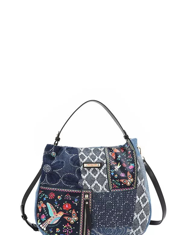 BOSQUE DE AMOR OS Bosque De Amor Denim Hobo Bag | Handbags Daverri Fashions