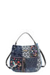 Bosque De Amor Denim Hobo Bag - DAVERRI FASHIONS