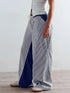 Striped Wide Leg Jeans - DAVERRI FASHIONS
