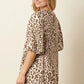 Mittoshop Animal Print Puff Sleeve Mini Dress - DAVERRI FASHIONS
