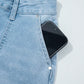 Daverri Fashions High Rise Barrel Relaxed Patch Pocket Jeans - DAVERRI FASHIONS