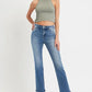 RISEN Full Size Mid Rise Ankle Straight Jeans with Pockets - DAVERRI FASHIONS