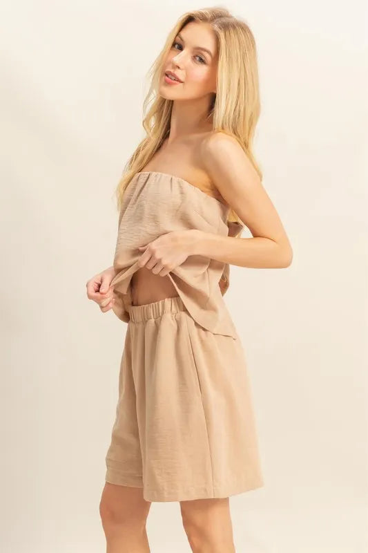 HYFVE Tube Top and Flowy Shorts Set