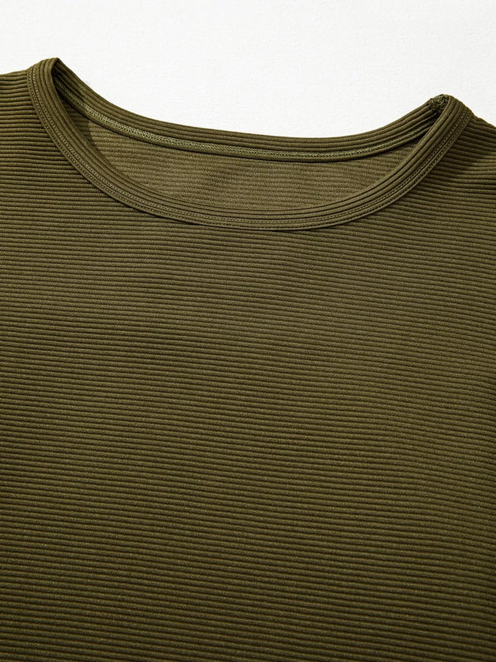 Ribbed Knit Oversized Sweatshirt | Sweatshirts Daverri Fashions