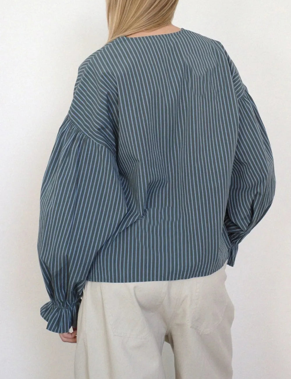 Tied Flounce Sleeve Blouse | Blouses Daverri Fashions