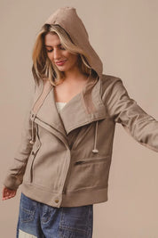 BiBi Textured Woven Rider Jacket | Jackets Daverri Fashions