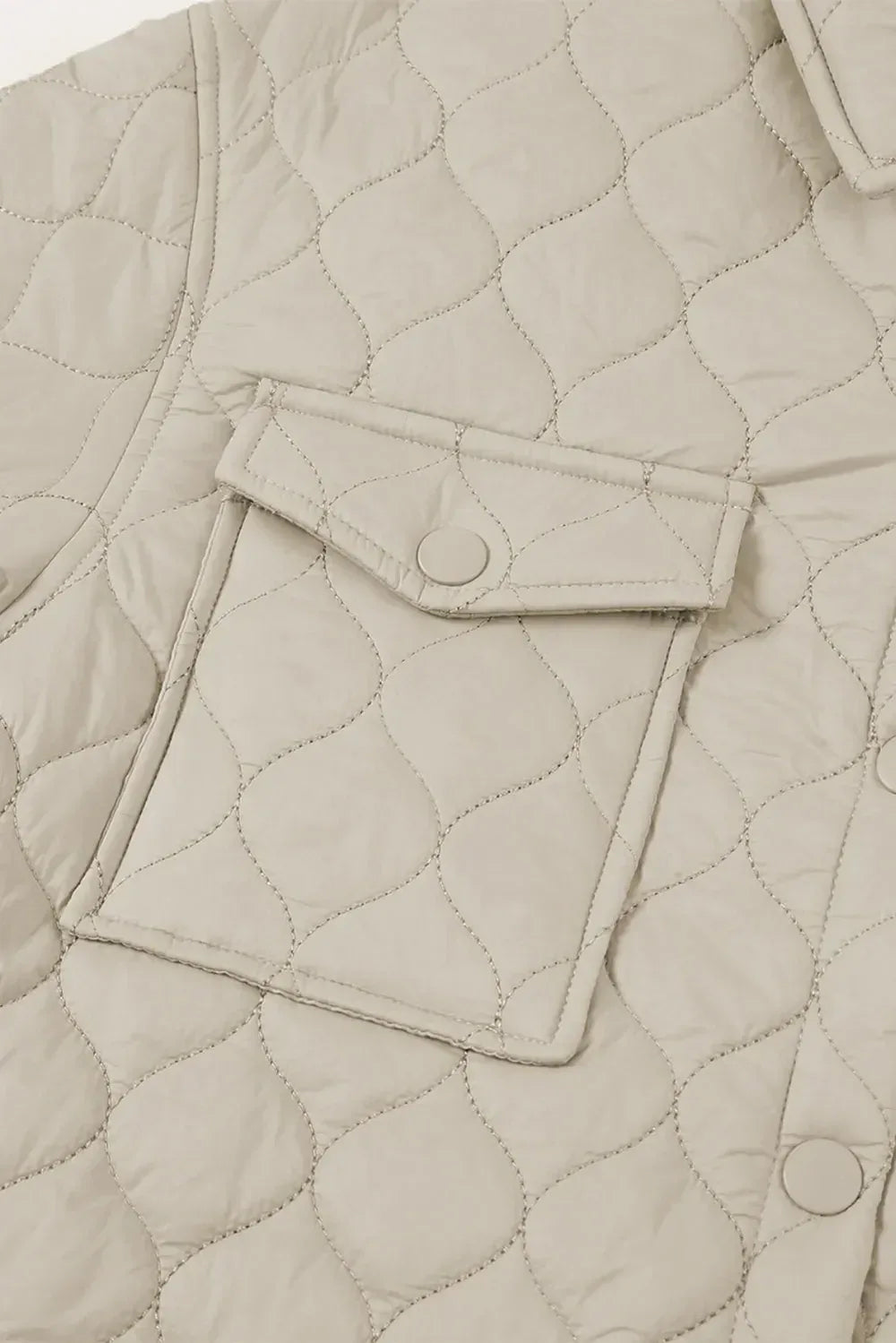 Snap Down Collared Winter Coat - DAVERRI FASHIONS