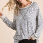 BiBi Leopard Round Neck Long Sleeve T-Shirt