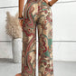 Printed Wide Leg Pants - DAVERRI FASHIONS