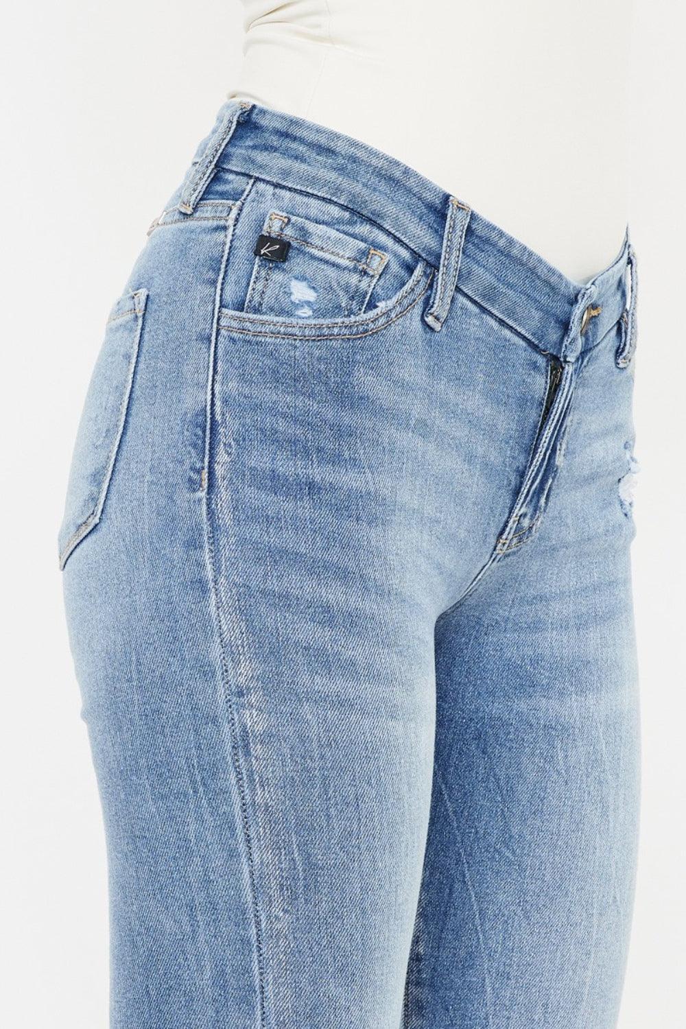 Kancan High Waist Cat's Whiskers Skinny Jeans | Daverri Fashions
