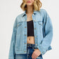 RISEN Washed Dropped Shoulder Denim Jacket LIGHT Denim Jackets